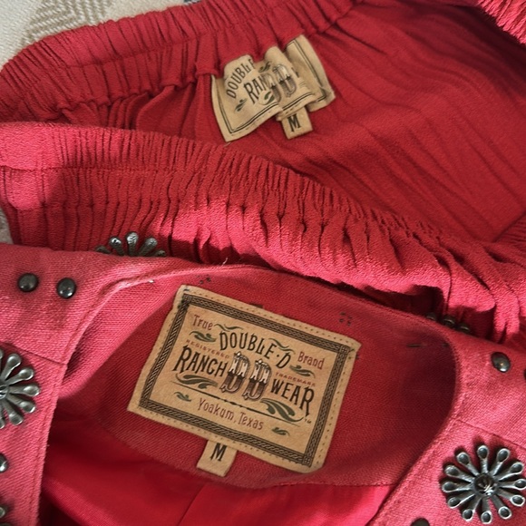 Ladies Double D (DD) Ranch Wear Coral Fitted Jacket and Maxi Broom Skirt - Sz M - Picture 4 of 14